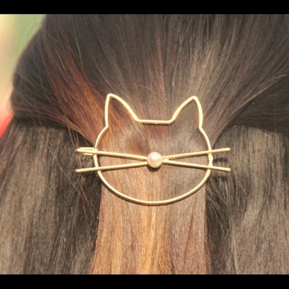 Adorable Cat Hairpin - Picture 2 of 2